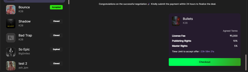 If they don’t, the negotiation offer will automatically expire.