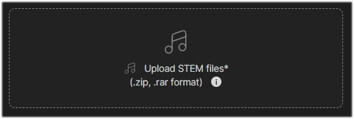 This is the high-quality version sent after purchase. Upload a stereo 44.1 kHz WAV format file. Size should