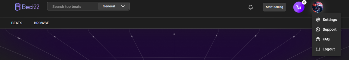 Go to “Settings” In the dropdown menu, select “Settings” to open your account preferences.