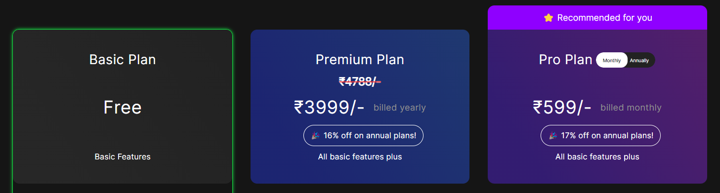 Downgrade/cancel if needed.