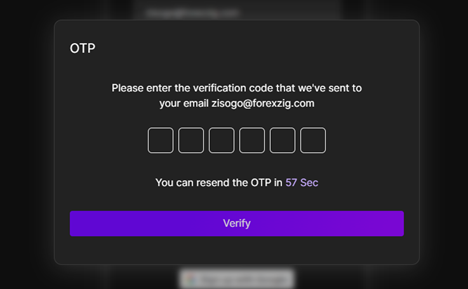 Verify Your Email After signing up, you’ll be asked to enter the OTP sent to your registered email. Complete