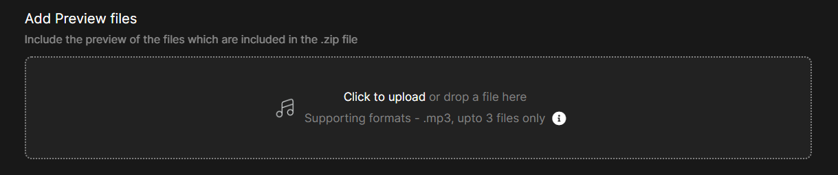 Upload the MP3 file