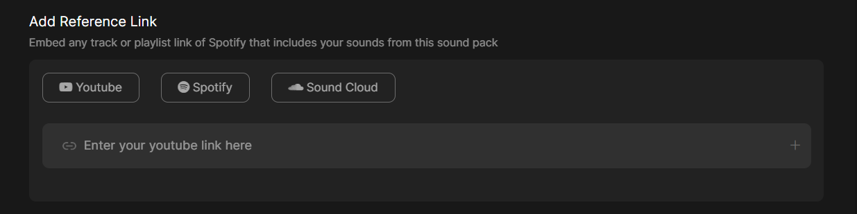 ✔ Add Reference Link Paste a link that relates to your soundkit (optional but recommended).